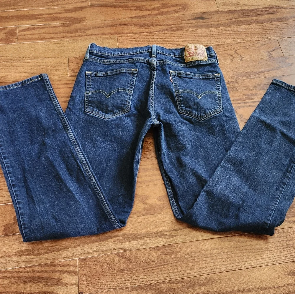 Levi's‎ 514 Men's Dark Wash Straight Leg Jeans Size 34x34